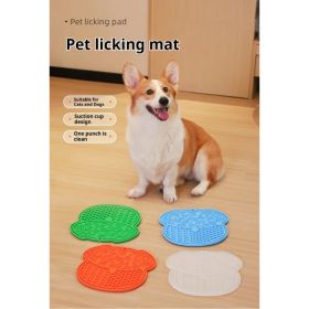 Lick Mat For Dogs And Cats Dog Slow Feeder Mat With Strong Suction (Option: Green)